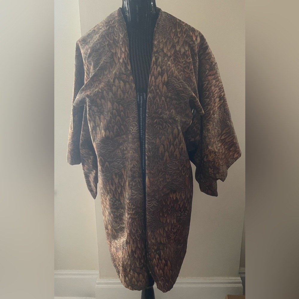 HAORI / Kimono Elegant Brown Patterned